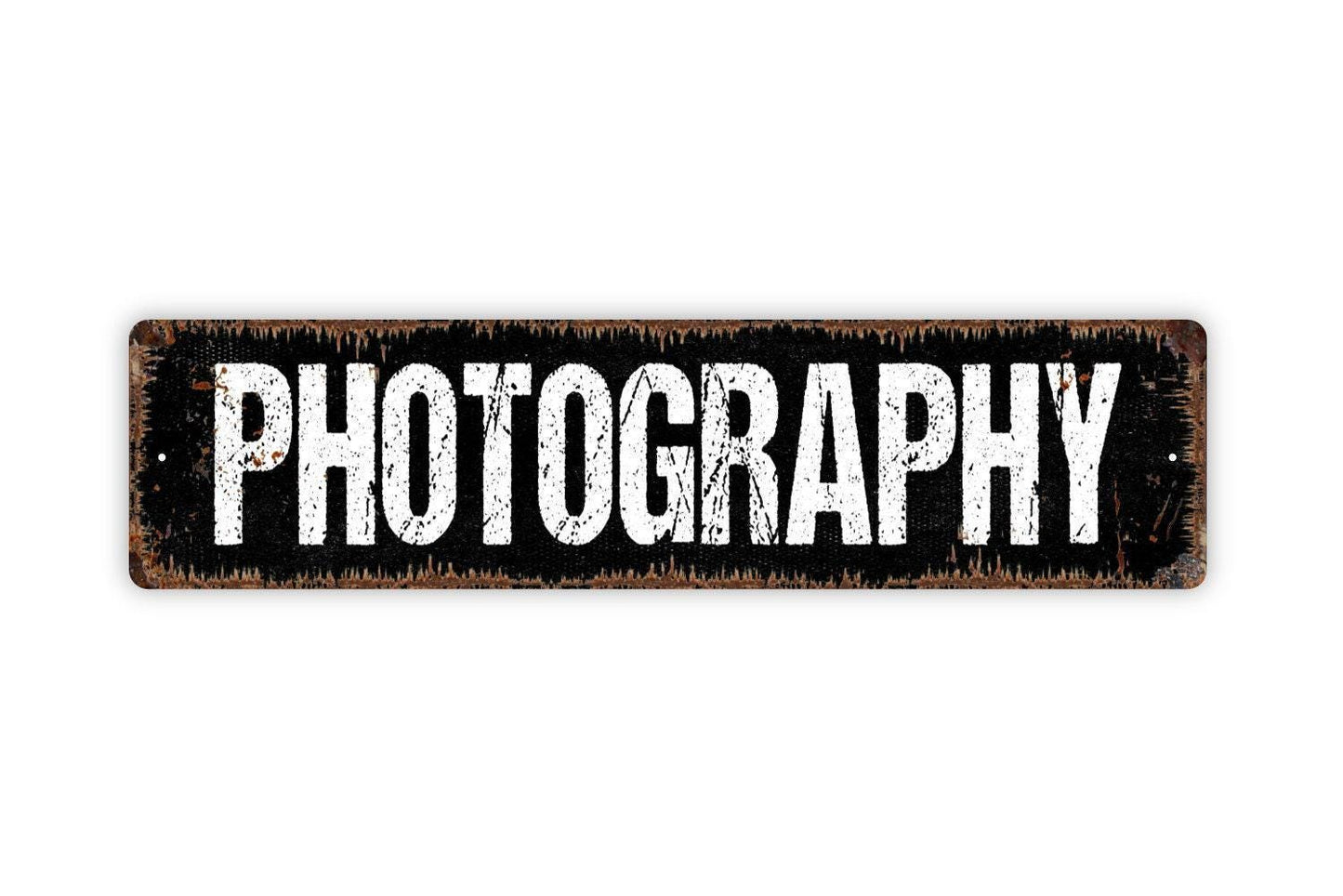 Photography Sign - Photos Taken Here Photographer Camera Vinyl Sticker Or  Street Metal Sign or Door Name Plate Plaque