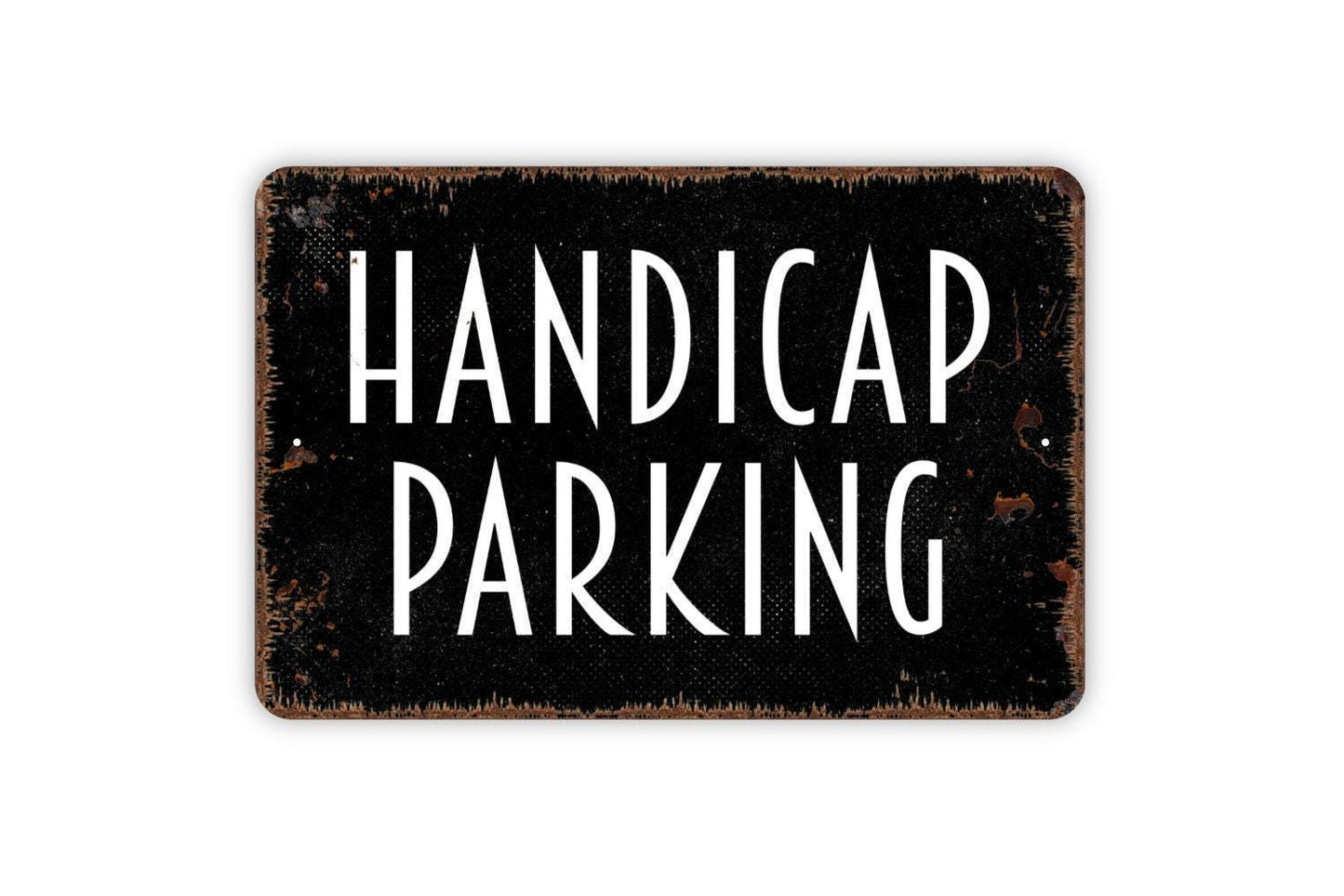 Handicap Parking Sign - Metal Indoor or Outdoor Wall Art