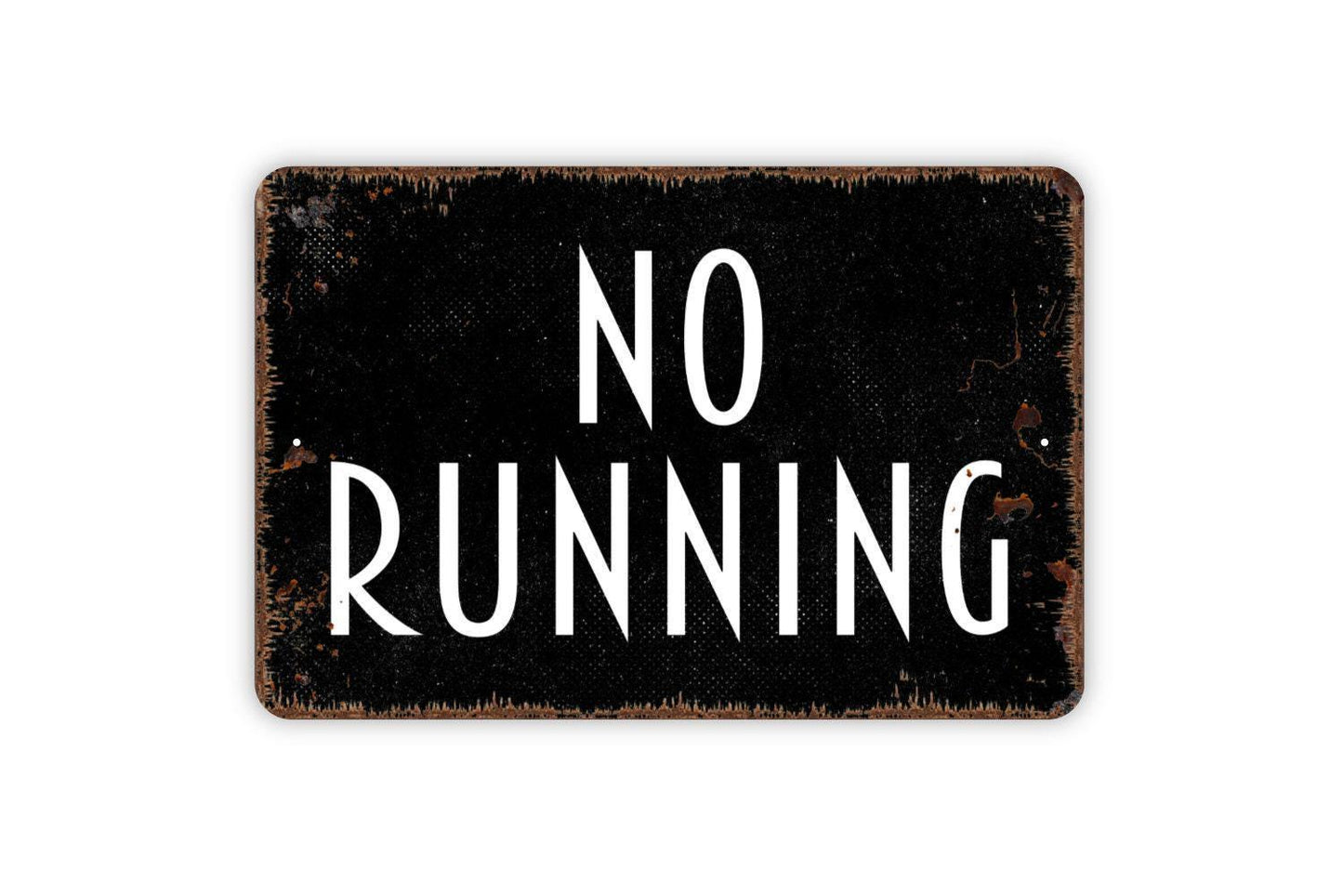 No Running Sign | Safety Rules Sign | Pool Gym School Playground Sign | Caution Wall Sign | Metal Sign or Vinyl Sticker