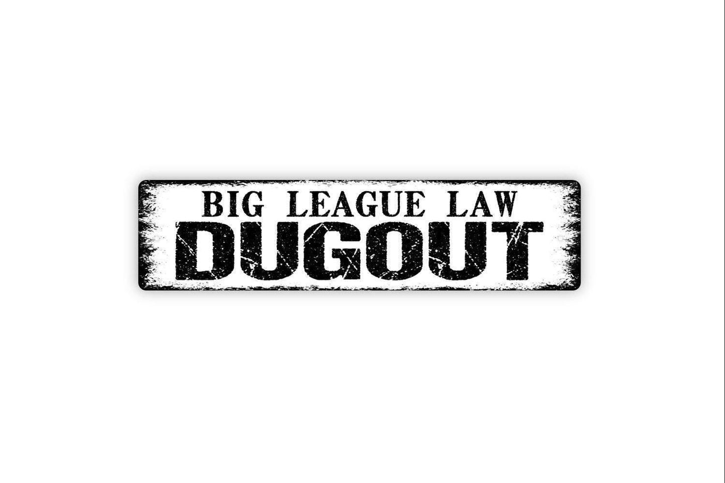 Personalized Dugout Sign, Custom Metal Sign, Vinyl Sticker Or  Street Sign or Door Name Plate Plaque