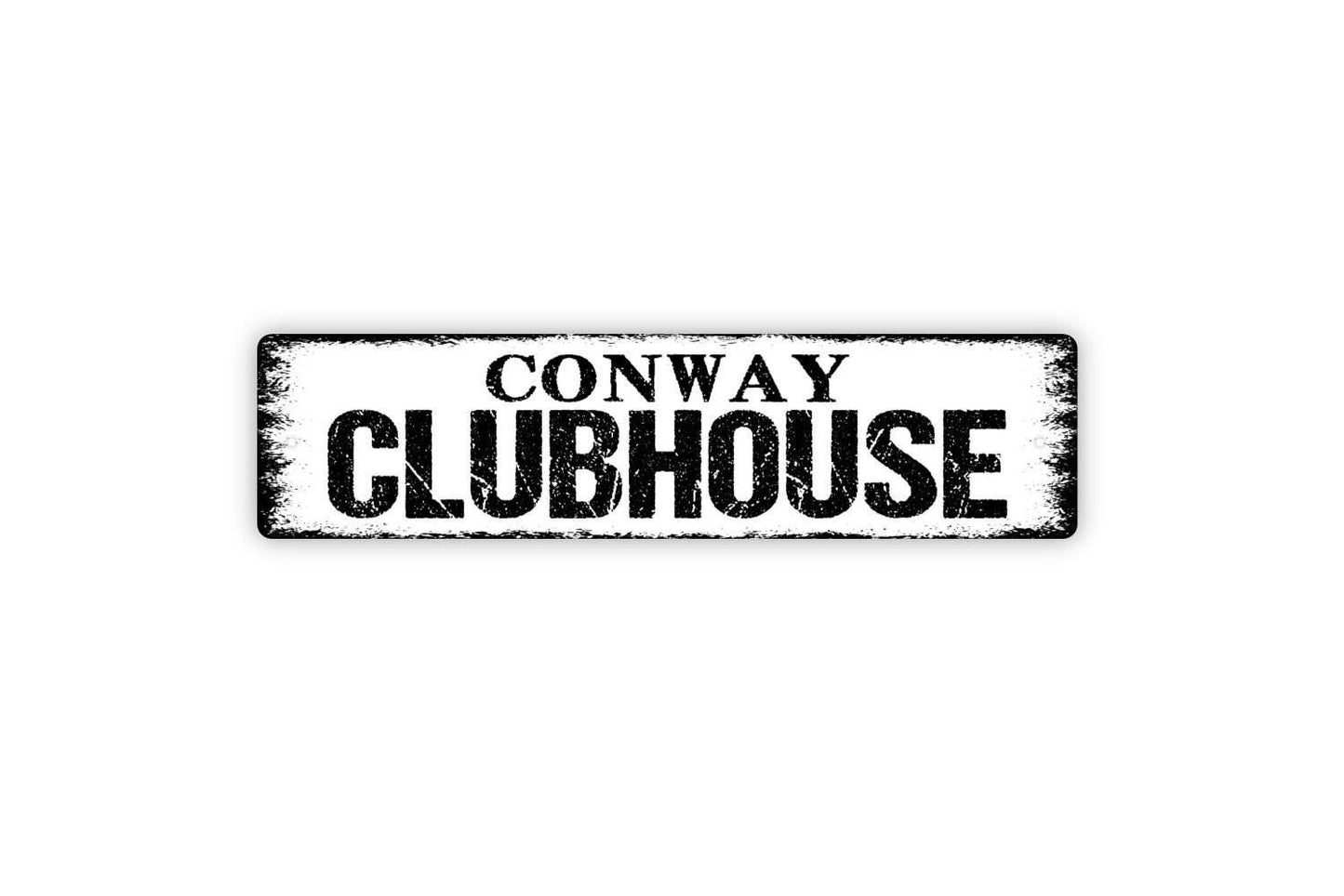 Personalized Clubhouse Sign - Kids Treehouse Fort Man Cave She Shed Vinyl Sticker Or  Street Metal Sign or Door Name Plate Plaque
