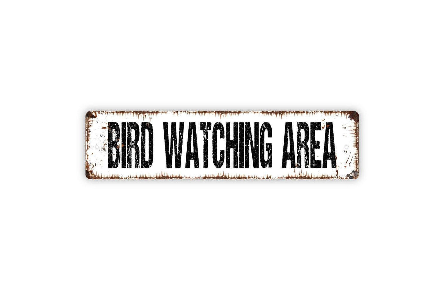Bird Watching Area Sign - Apiary Garden Wildlife Viewing Vinyl Sticker Or  Street Metal Sign or Door Name Plate Plaque