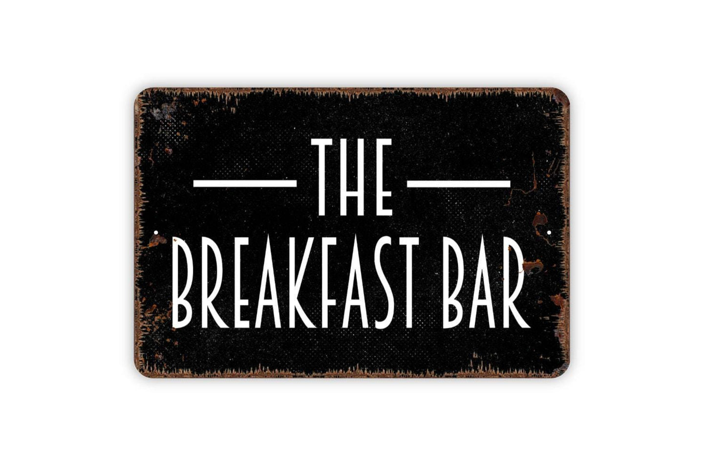 The Breakfast Bar Sign - Kitchen Metal Indoor or Outdoor Wall Art