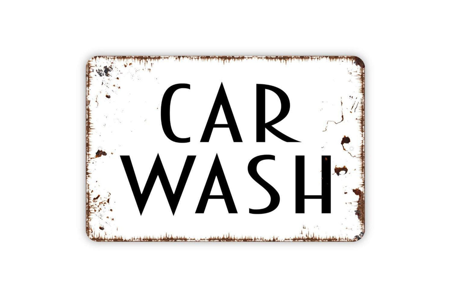 Car Wash Sign, Metal Sign, Farmhouse Contemporary Modern Wall Metal Sign