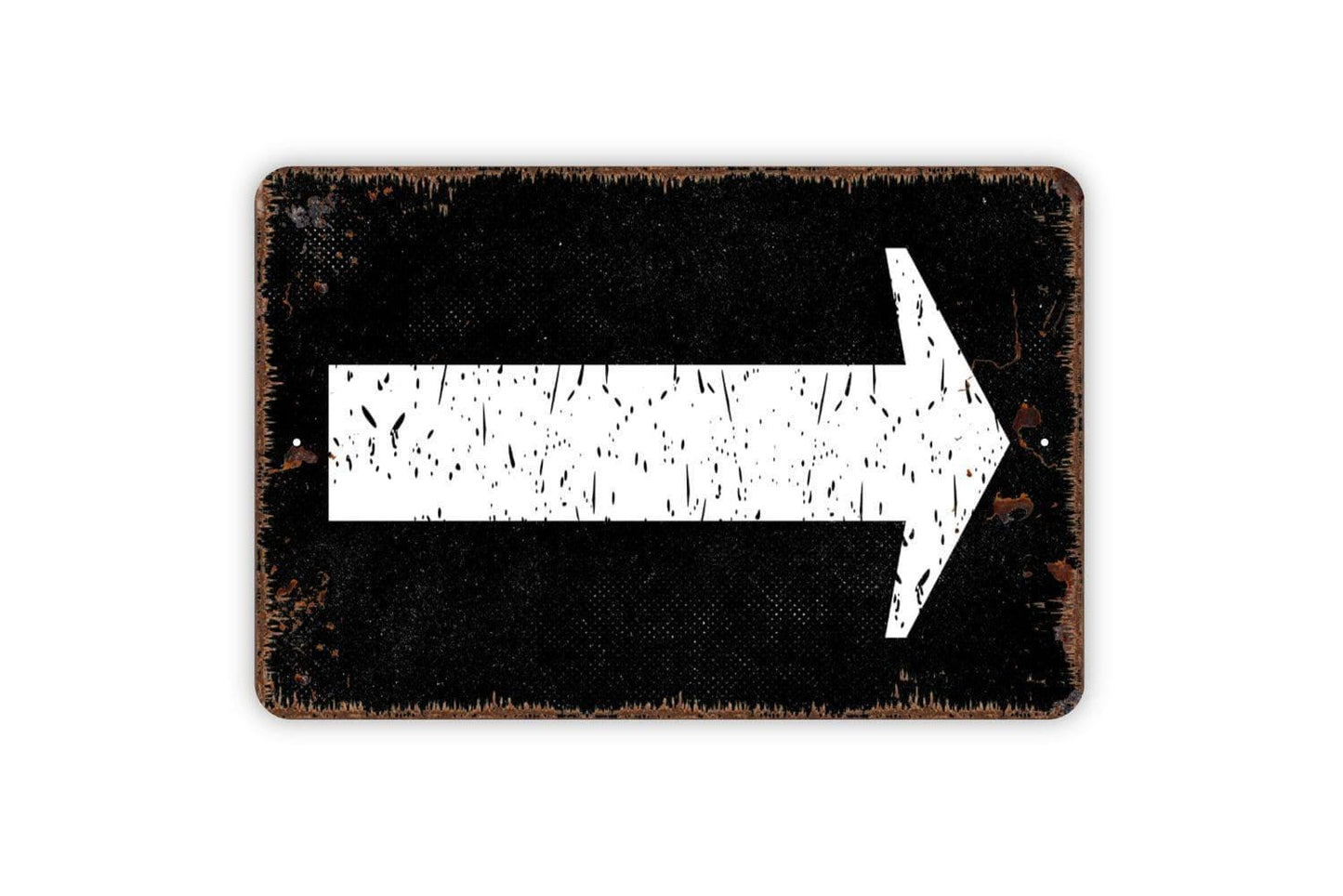 Right or Left Arrow Sign - Metal Indoor or Outdoor Wall Art