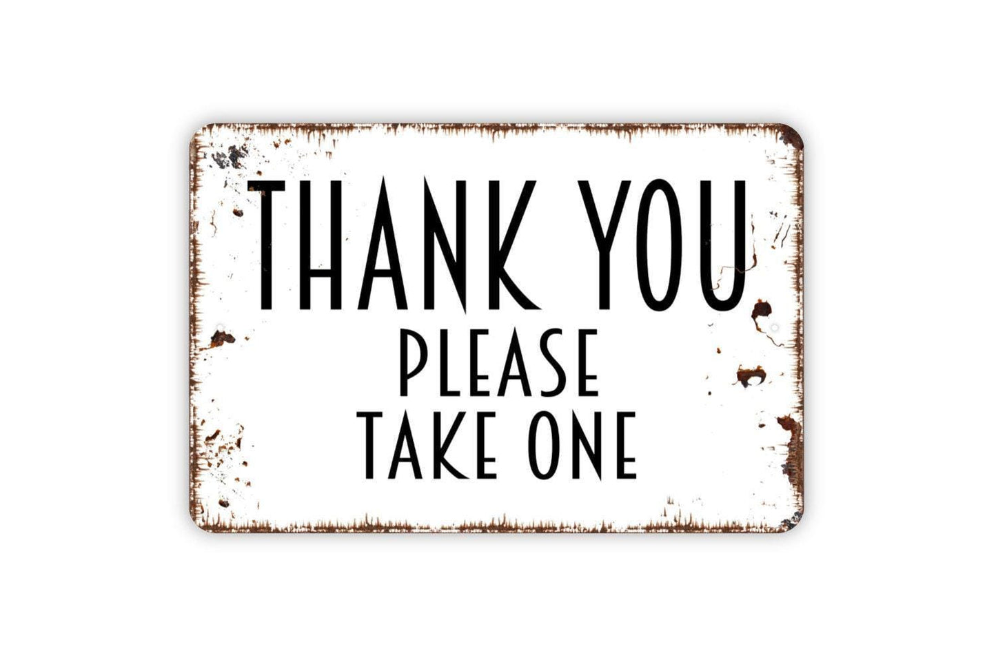 Thank You Please Take One Sign | Candy Treat Table Party Wall Decor | Metal Sign or Vinyl Sticker for Wedding Classroom Office