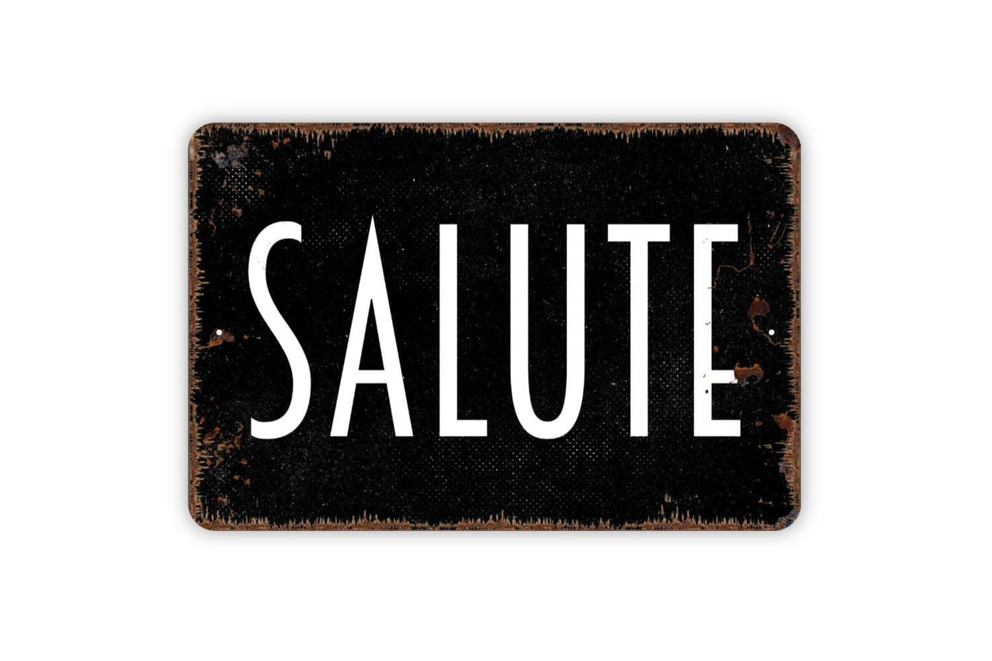 Salute Sign | Italian Cheers Bar or Kitchen Wall Sign | Wine Cellar or Dining Room Décor Metal Salute Sign or Vinyl Sticker Gift for Home