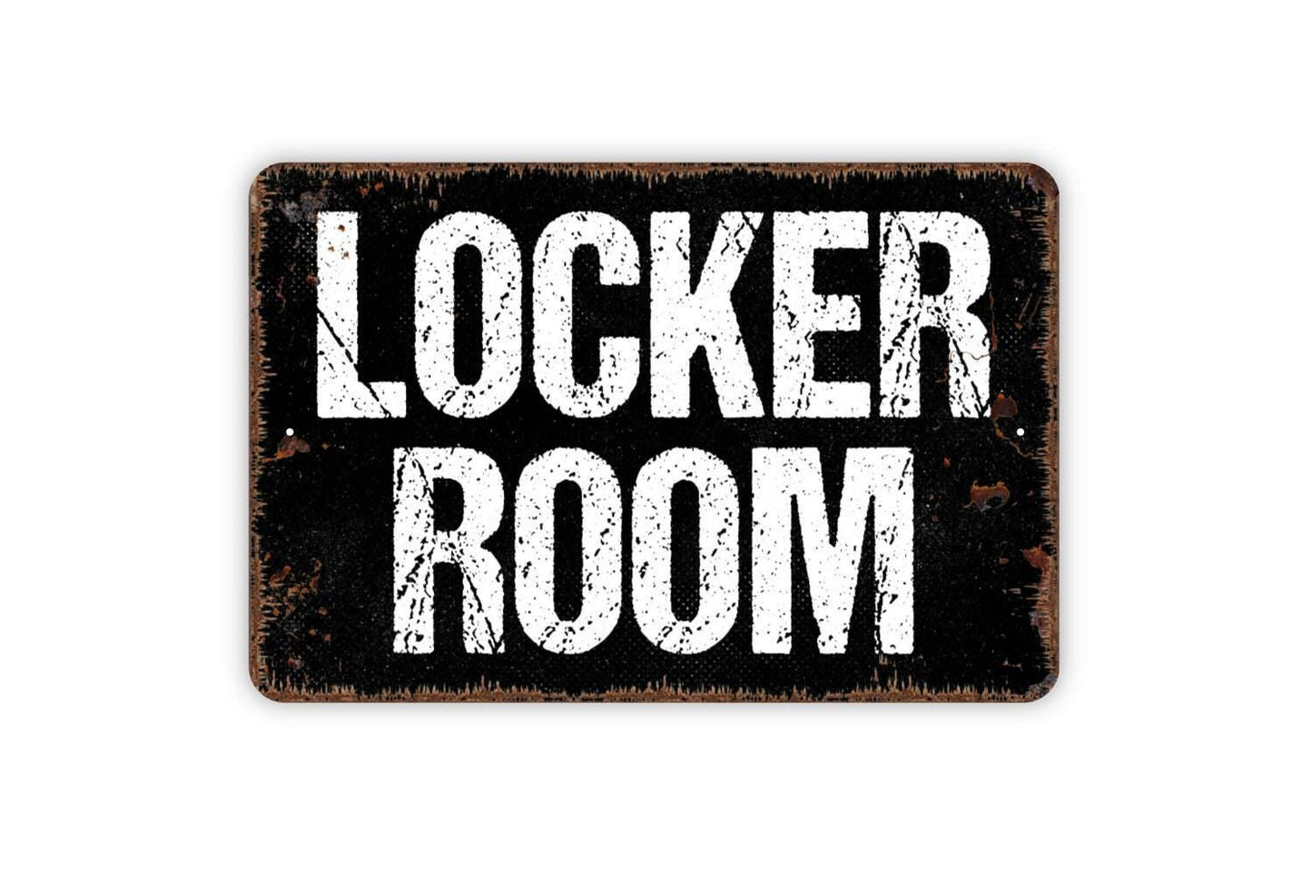 Locker Room Sign - Metal Indoor or Outdoor Wall Art
