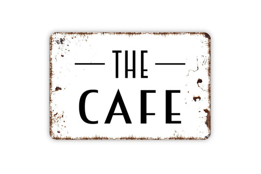 The Cafe Sign - Metal Wall Art