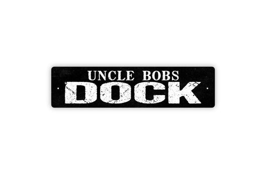 Personalized Dock Sign, Custom Metal Sign, Vinyl Sticker Or  Street Sign or Door Name Plate Plaque
