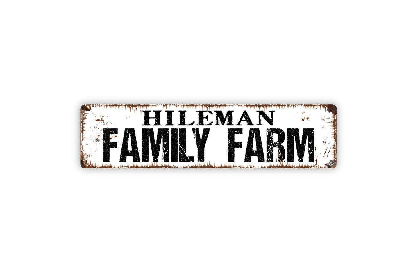 Personalized Family Farm Sign, Custom Metal Sign, Vinyl Sticker Or  Street Sign or Door Name Plate Plaque
