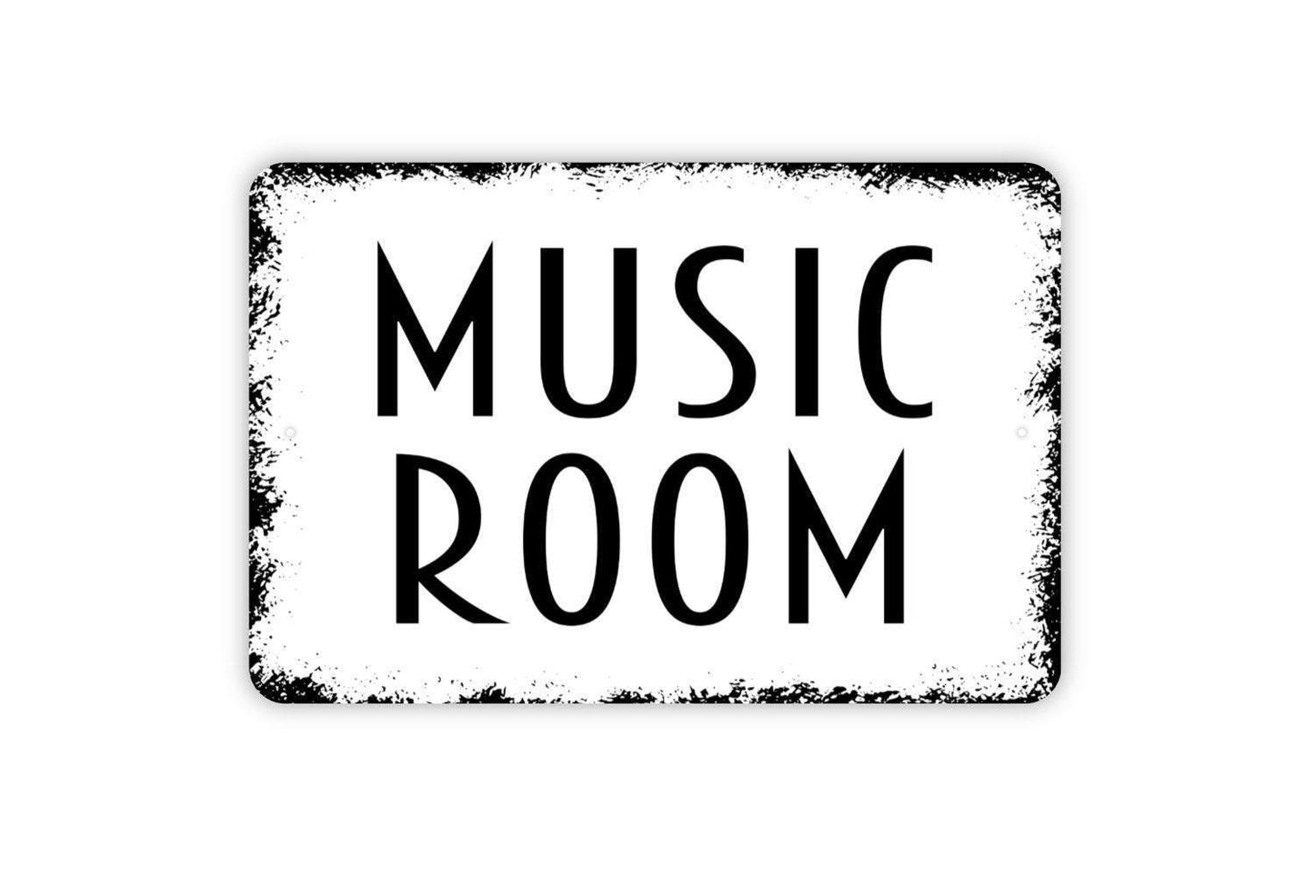 Music Room Sign - Metal Wall Art