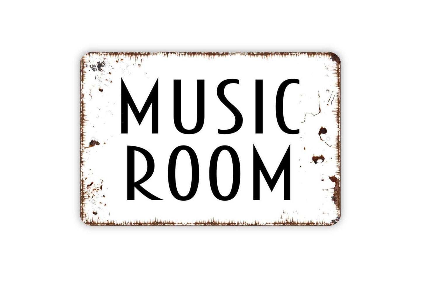 Music Room Sign - Metal Wall Art