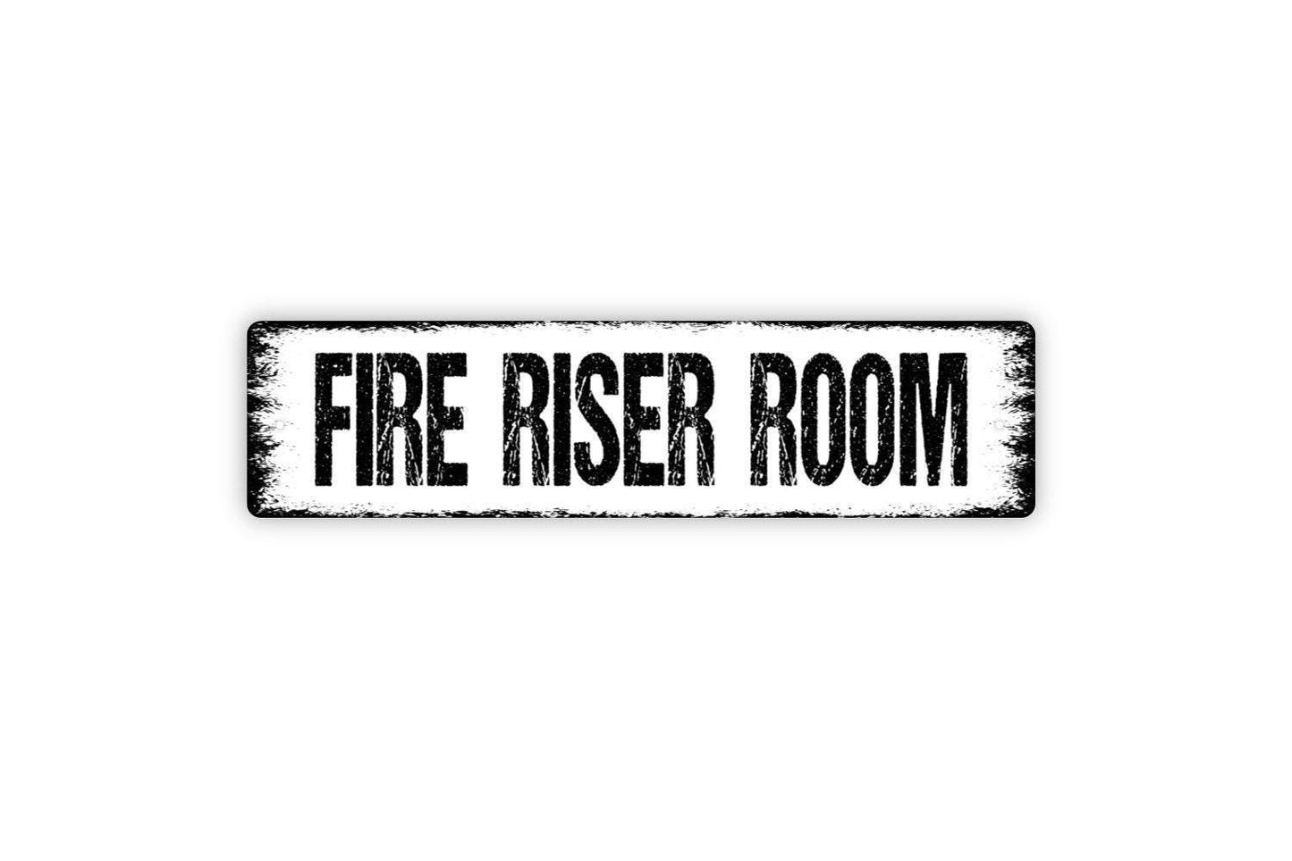 Fire Riser Room Sign - Emergency Fire Alarm Extinguisher Vinyl Sticker Or  Street Metal Sign or Door Name Plate Plaque