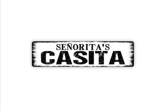 Personalized Senorita's Casita Sign, Custom Metal Sign, Vinyl Sticker Or  Street Sign or Door Name Plate Plaque