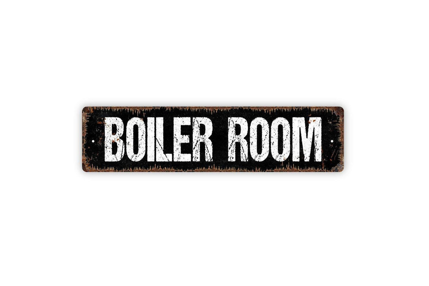 Boiler Room Sign - Utility Room Vinyl Sticker Or  Street Metal Sign or Door Name Plate Plaque