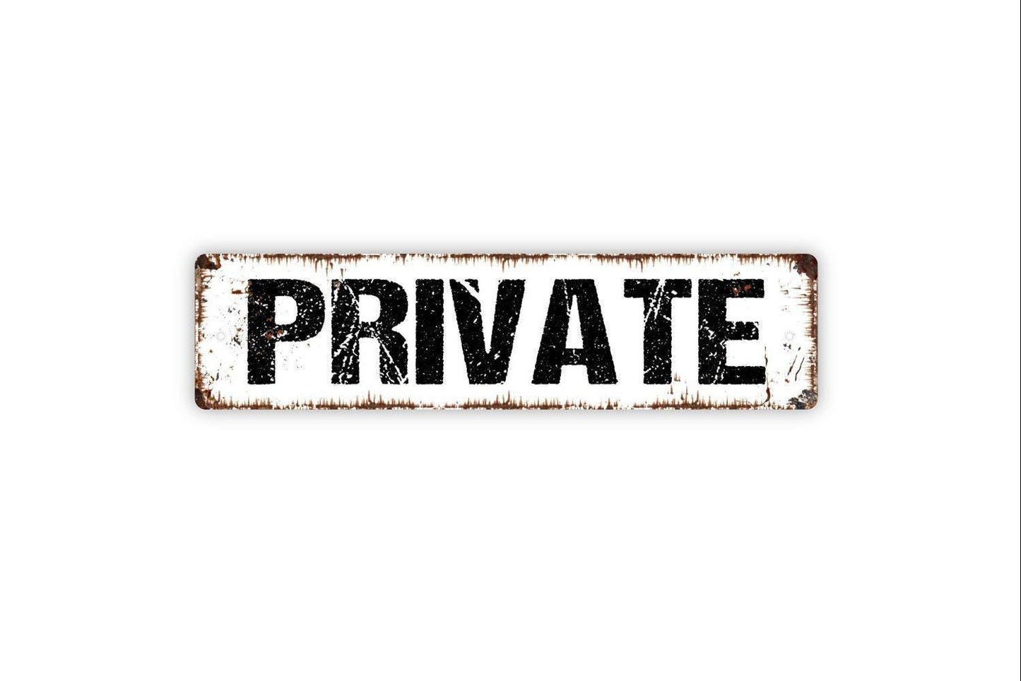Private Sign - No Trespassing Private Entrance Do Not Enter Private Office Vinyl Sticker Or  Street Metal Sign or Door Name Plate Plaque