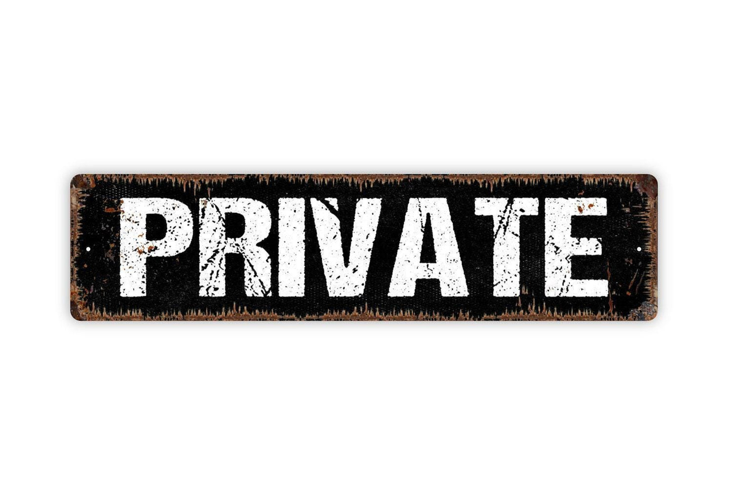 Private Sign - No Trespassing Private Entrance Do Not Enter Private Office Vinyl Sticker Or  Street Metal Sign or Door Name Plate Plaque