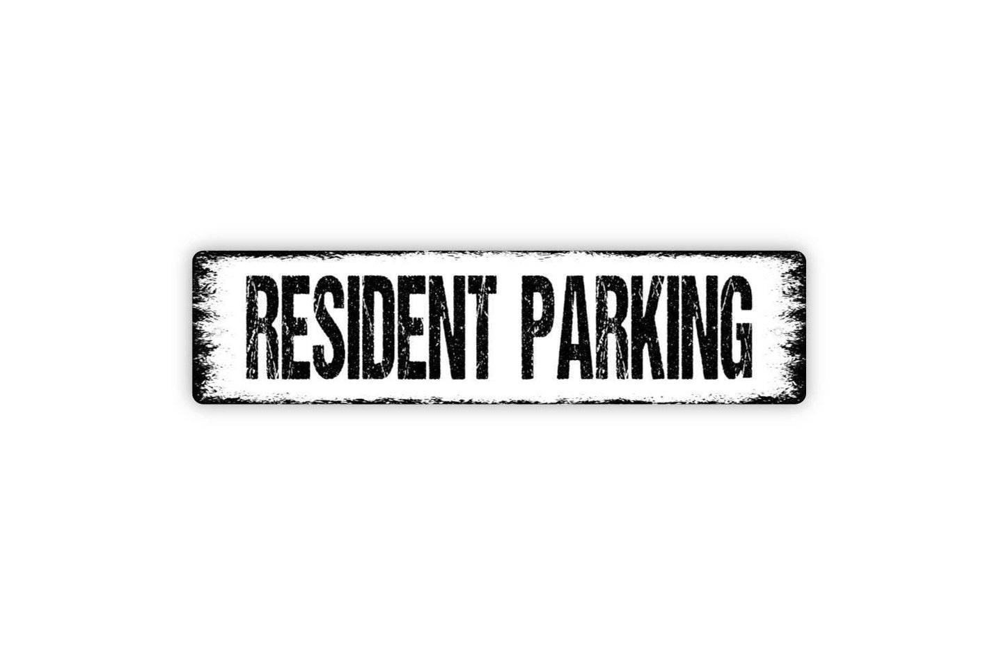 Resident Parking Sign | Private Property or Apartment Complex Wall Sign | Reserved Parking Metal Sign or Vinyl Sticker Outdoor Notice