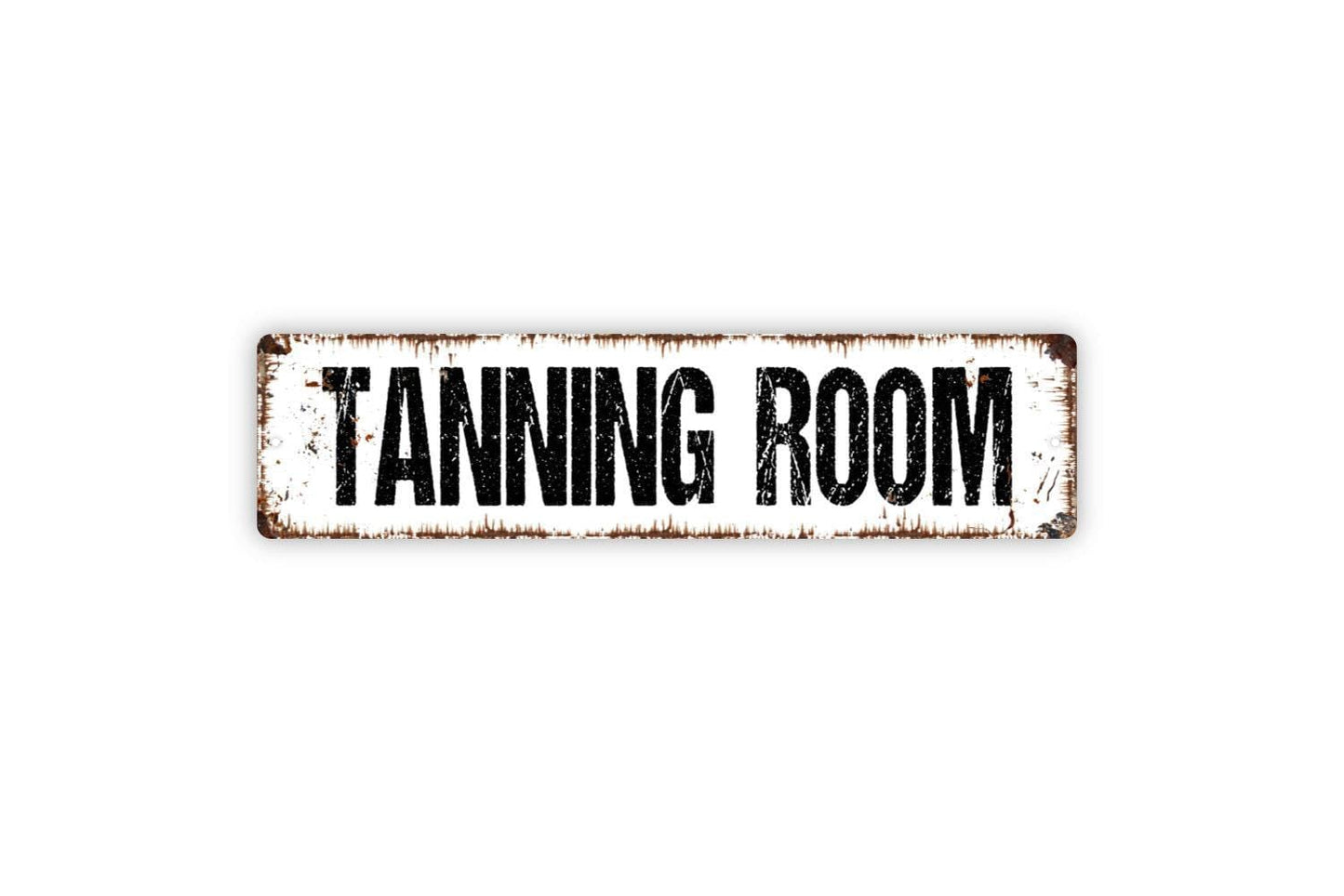 Tanning Room Sign - Bronze Tan Salon Vinyl Sticker Or  Street Metal Sign or Door Name Plate Plaque