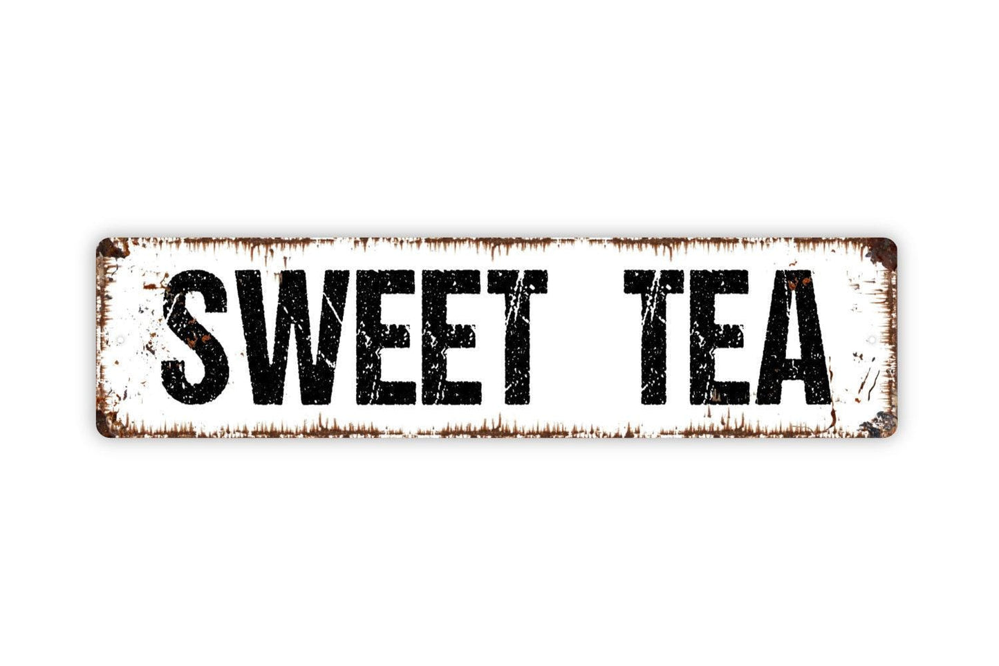 Sweet Tea Sign - Kitchen Summertime Vinyl Sticker Or  Street Metal Sign or Door Name Plate Plaque