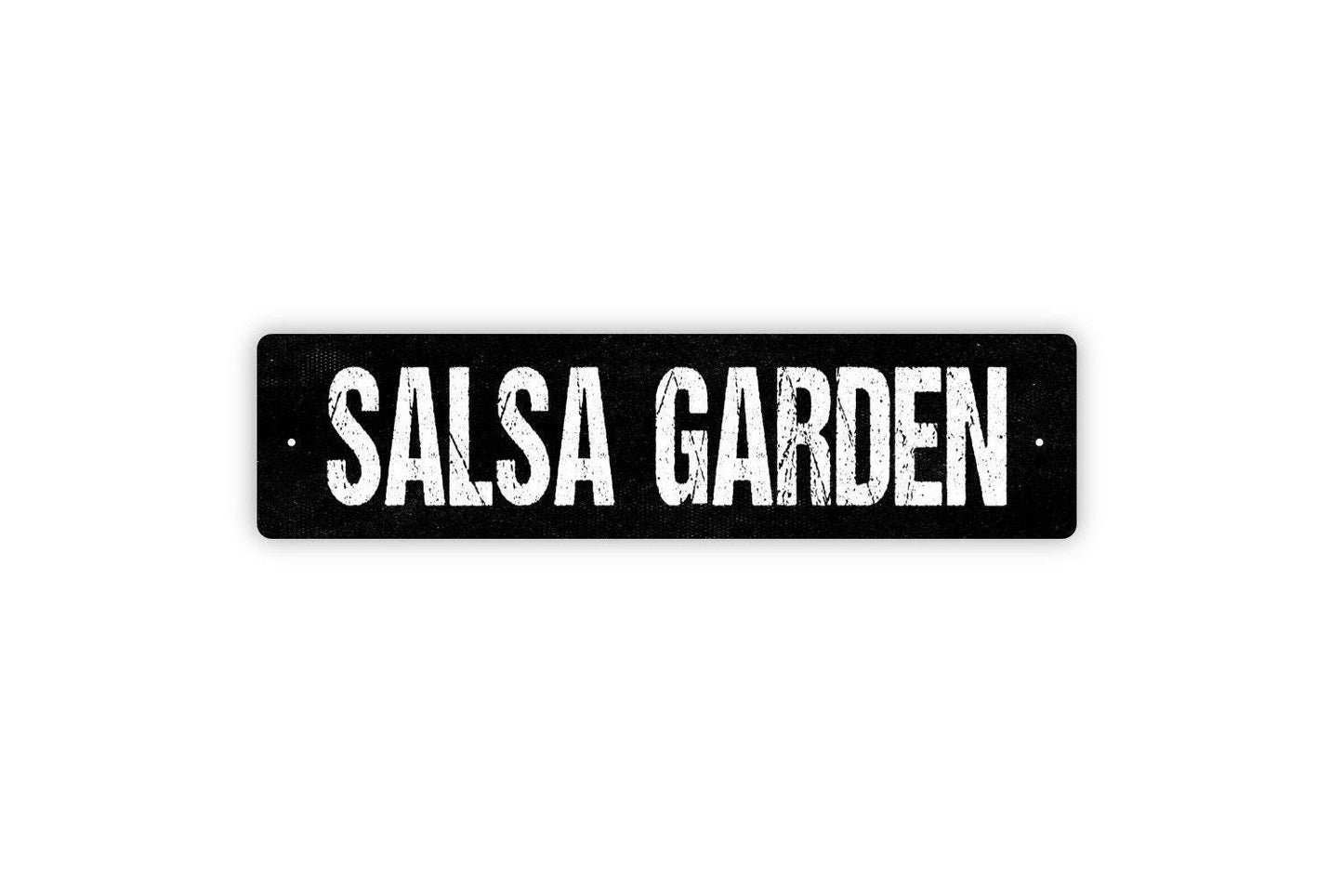 Salsa Garden Sign - Garden Marker Produce Farmers Market Vinyl Sticker Or  Street Metal Sign or Door Name Plate Plaque