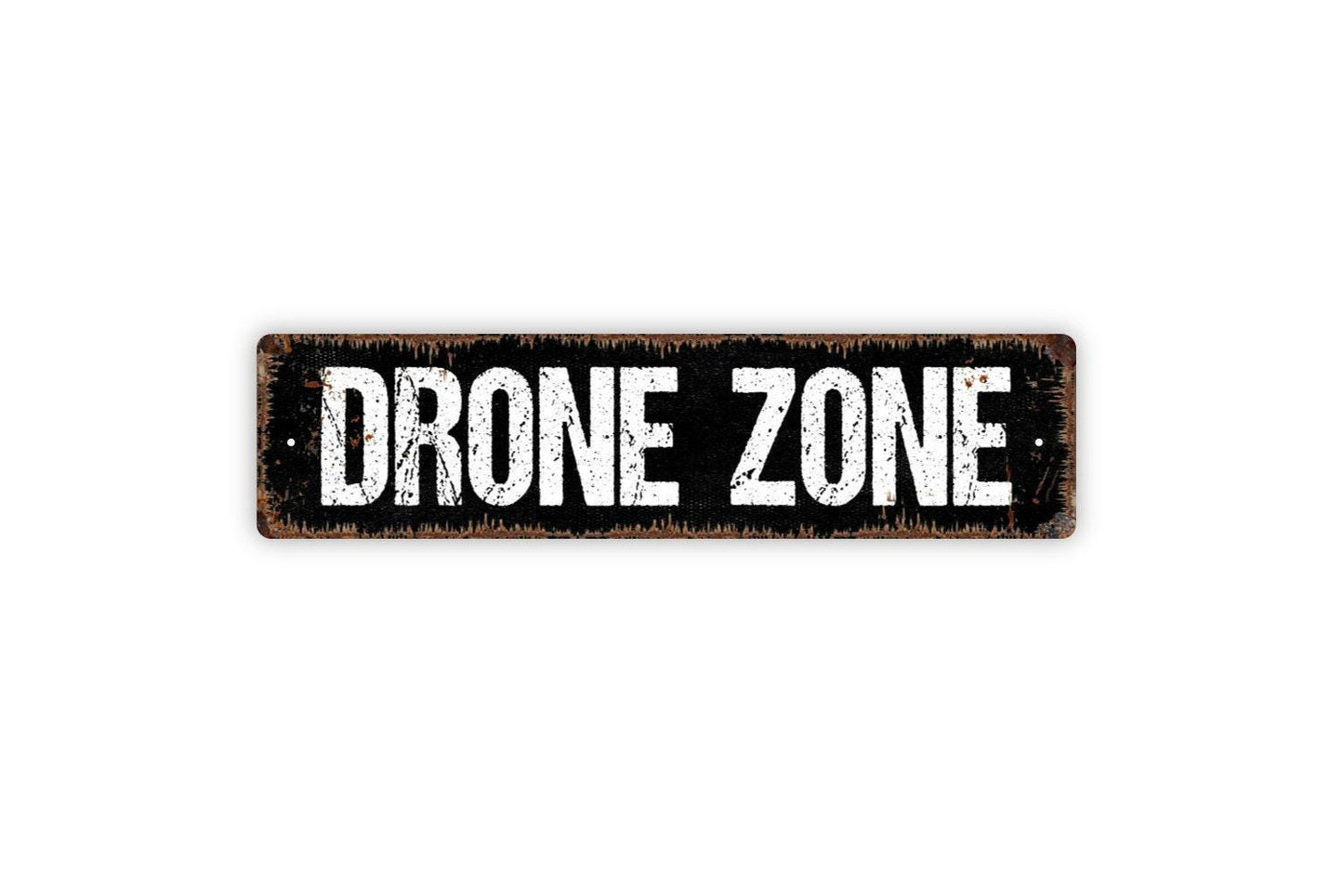 Drone Zone Sign - Drone Flying Area Pilot Vinyl Sticker Or  Metal Street Sign or Door Name Plate Plaque