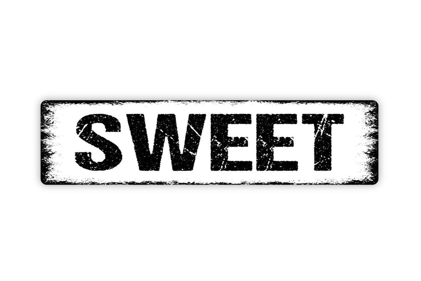 Sweet Sign - Wine Winery Farm Fresh Honey Vinyl Sticker Or  Street Metal Sign or Door Name Plate Plaque