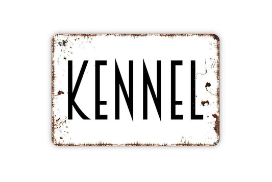 Kennel Sign - Dog Metal Indoor or Outdoor Wall Art