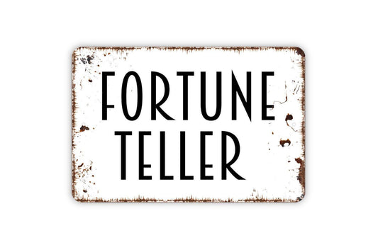 Fortune Teller Sign, Metal Sign, Farmhouse Contemporary Modern Wall Metal Sign