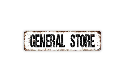 General Store Sign - Farmer's Market Farm Fresh Country Store Vinyl Sticker Or  Street Metal Sign or Door Name Plate Plaque