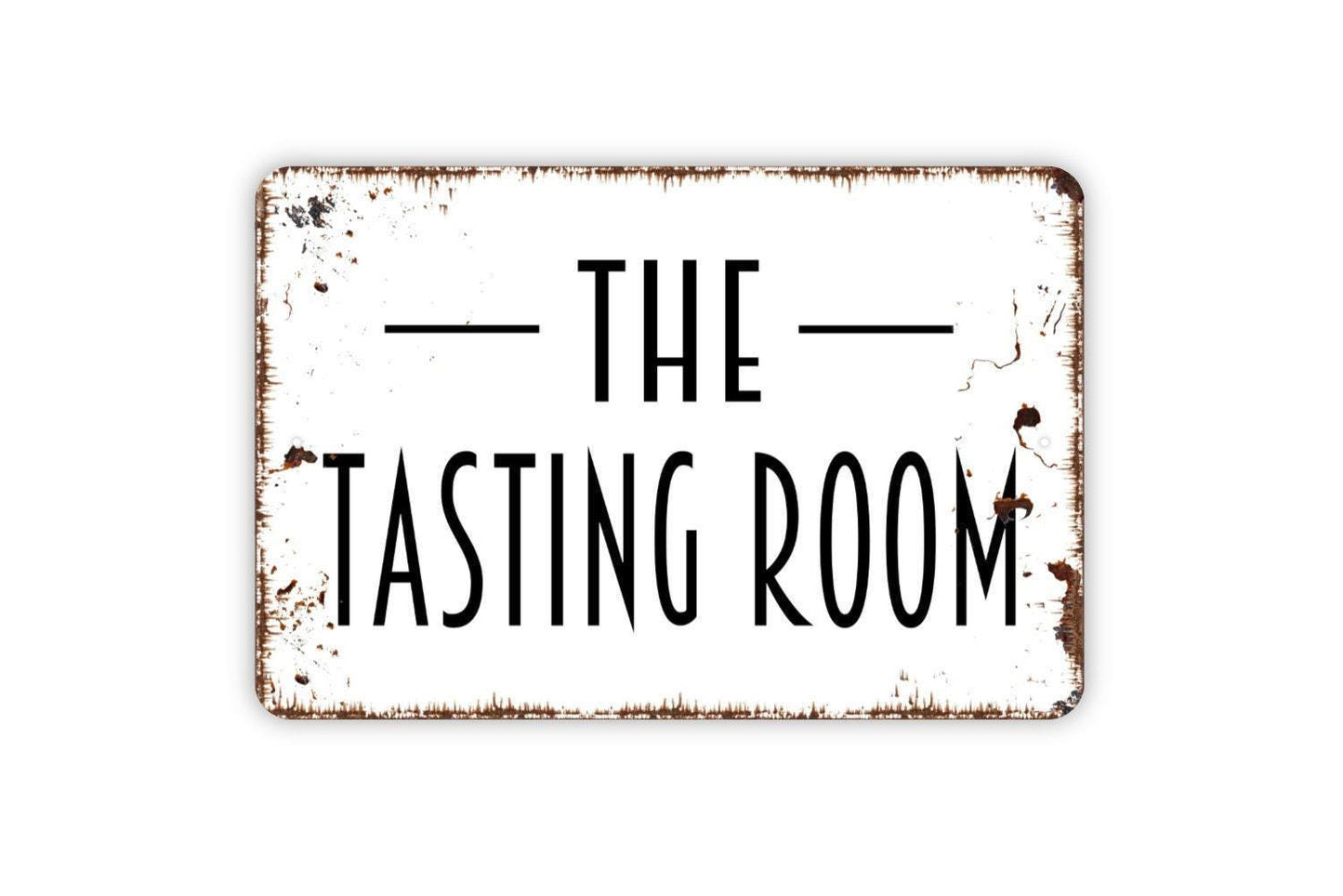The Tasting Room Sign - Kitchen Bar Metal Wall Art - Indoor or Outdoor