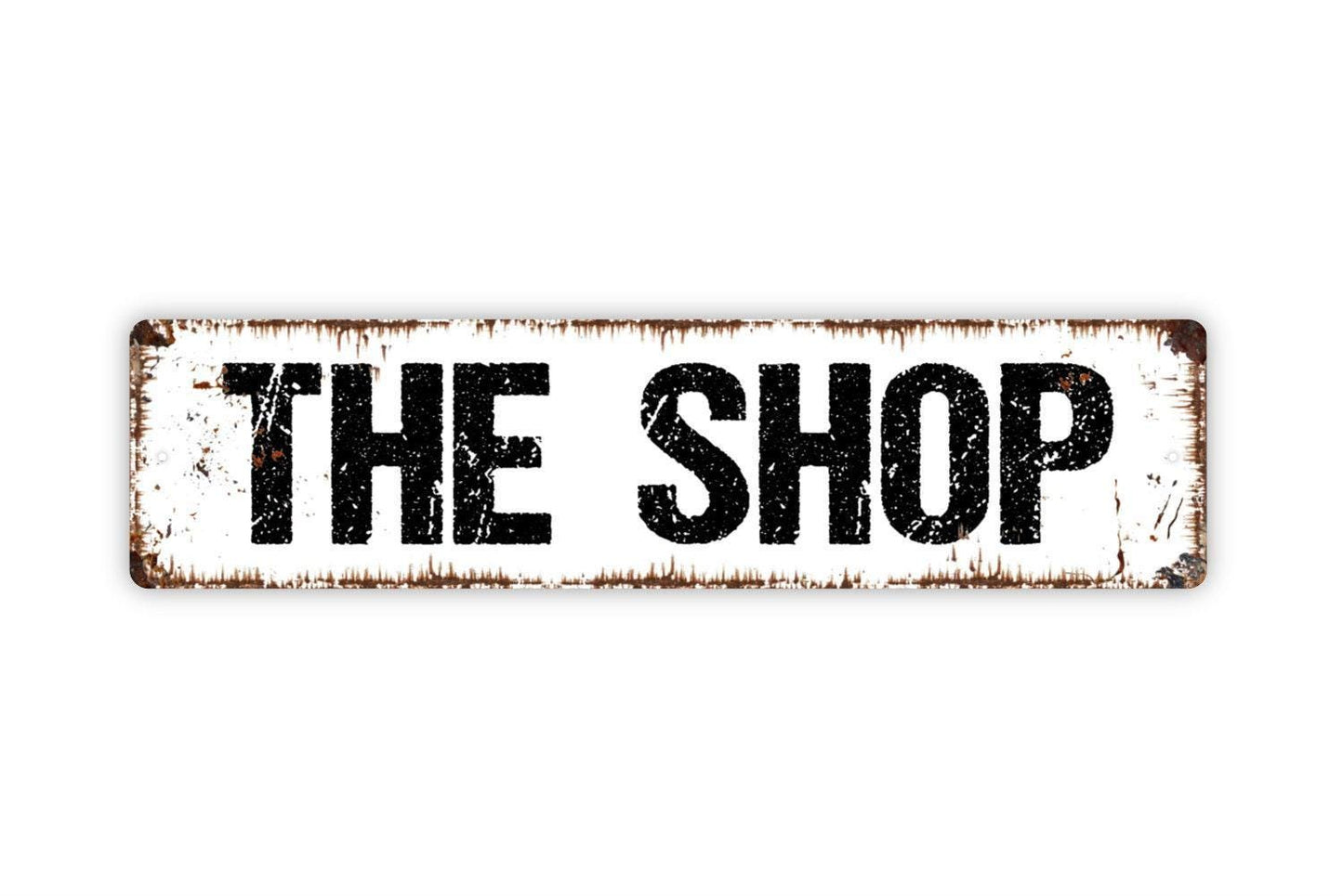 The Shop Sign - Woodworking Hobby Garage Shop Carpentry Vinyl Sticker Or  Street Metal Sign or Door Name Plate Plaque
