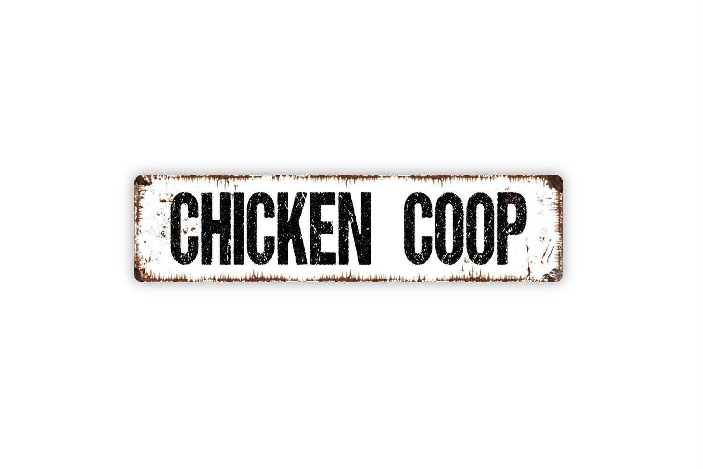 Chicken Coop Sign Metal or Vinyl Sticker | Farmhouse Hen House Decor | Farm Fresh Eggs Sign | Funny Backyard Chicken Sign | Barn Wall Art