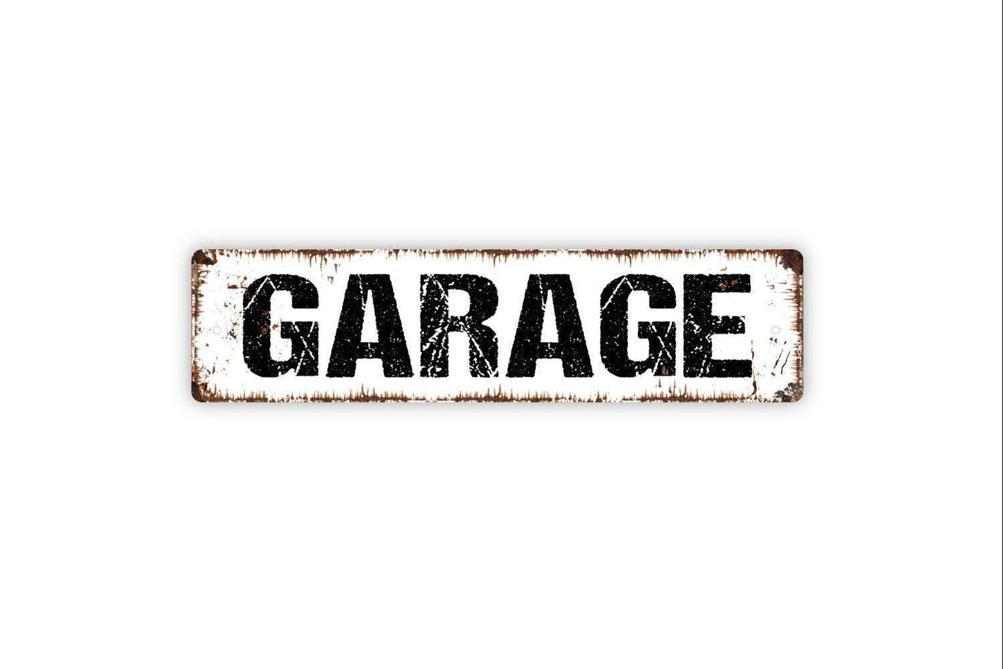 Garage Metal Sign, Vinyl Sticker Or  Street Sign, Farmhouse Style Decor, Door Name Plate Plaque
