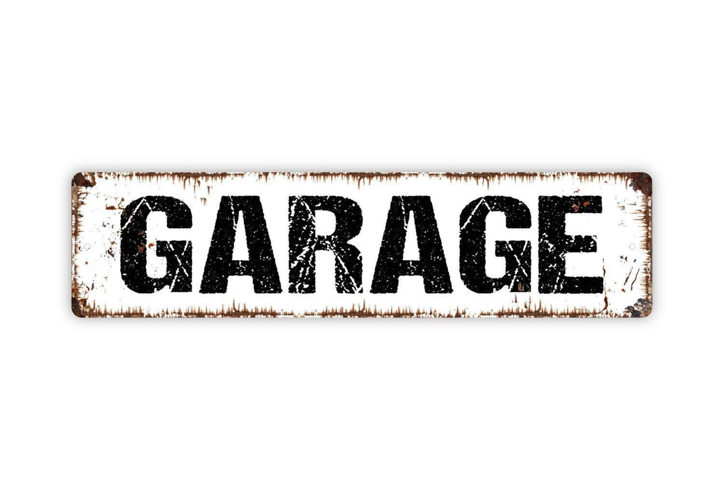 Garage Metal Sign, Vinyl Sticker Or  Street Sign, Farmhouse Style Decor, Door Name Plate Plaque