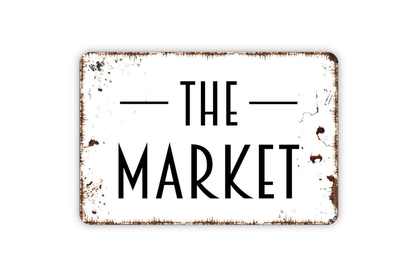 The Market Sign – Farmhouse Kitchen Wall Decor – Farmers Market Style Sign – Metal Sign or Vinyl Sticker