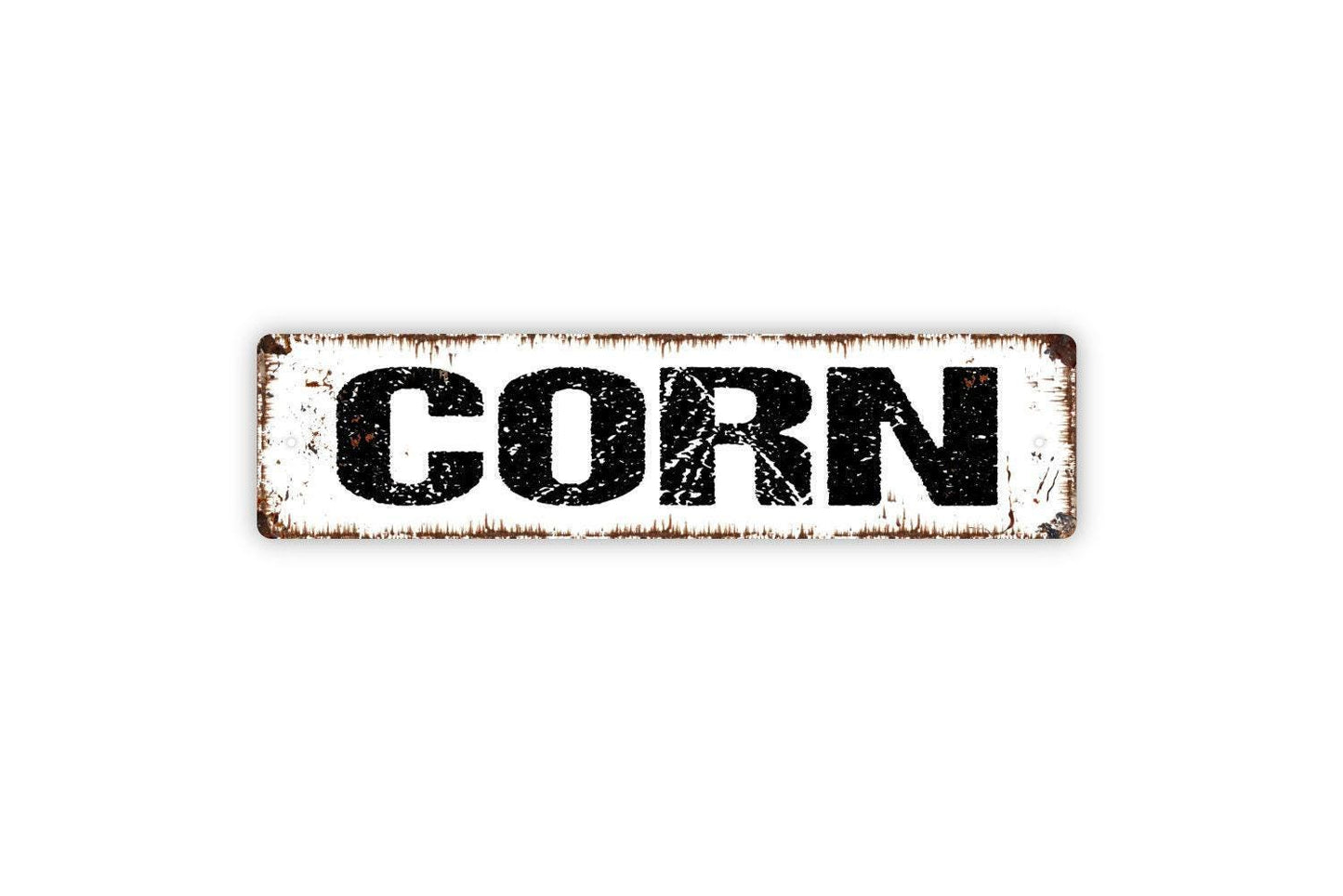 Corn Sign - Garden Marker Produce Farmers Market Vinyl Sticker Or  Street Metal Sign or Door Name Plate Plaque