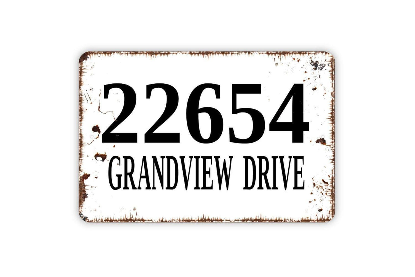 Custom Address Sign - Metal Indoor or Outdoor Wall Art