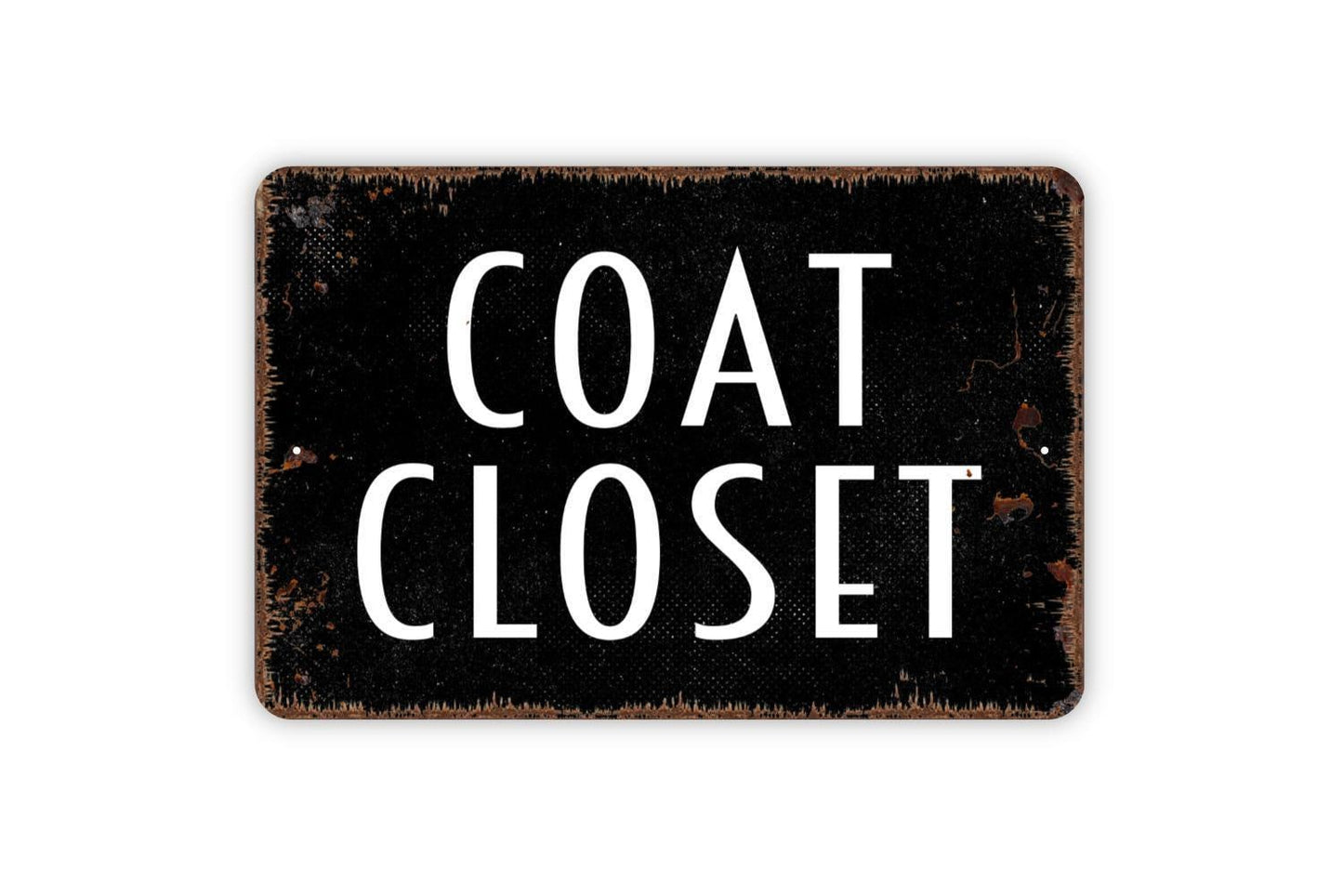 Coat Closet Sign, Metal Sign, Farmhouse Contemporary Modern Wall Metal Sign