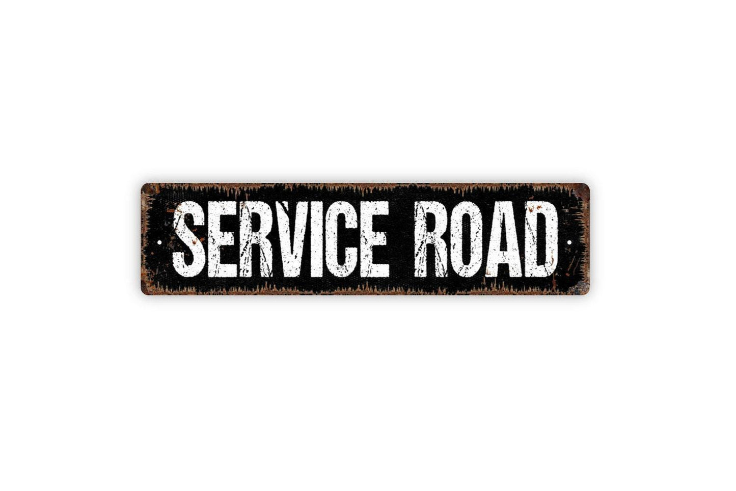 Service Road Sign | Directional Wall Decor | Metal Sign or Vinyl Sticker for Businesses, Properties, Parking Lots, or Private Roads