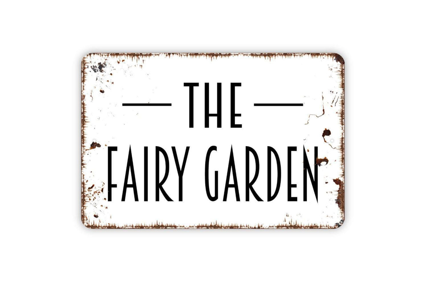 Fairy Garden Sign | Enchanted Garden Decor | Whimsical Yard Sign | Outdoor Fairy House Sign | Metal Sign or Vinyl Sticker