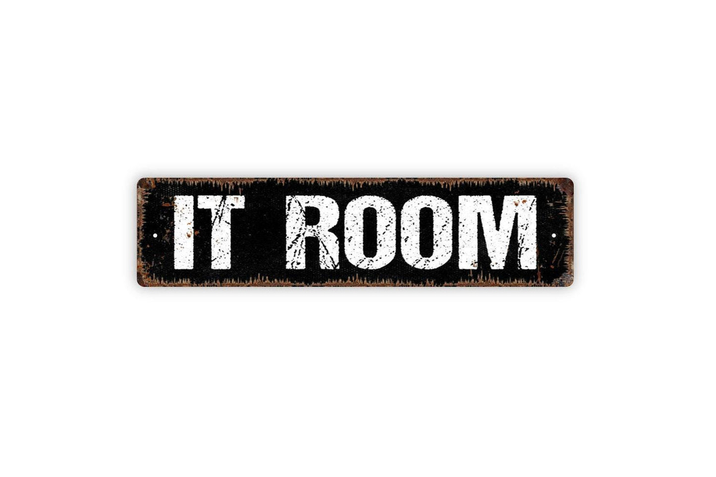 IT Room Sign - Computer Server Room Information Technology Department Vinyl Sticker Or  Street Metal Sign or Door Name Plate Plaque