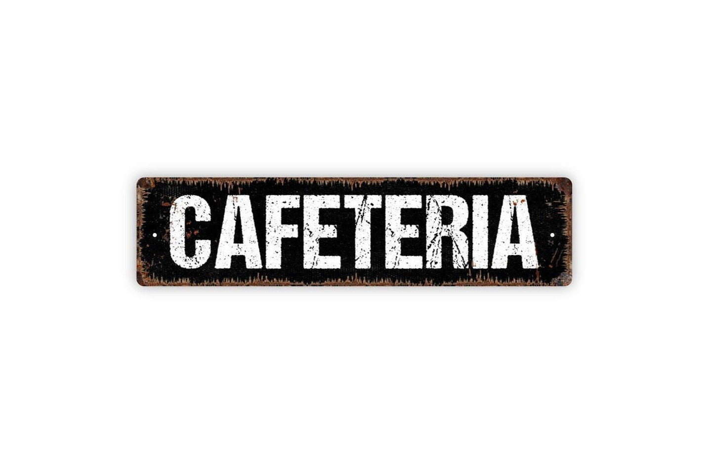 Cafeteria Sign - School Dining Hall Kitchen Restaurant Cafe Diner Vinyl Sticker Or  Street Metal Sign or Door Name Plate Plaque
