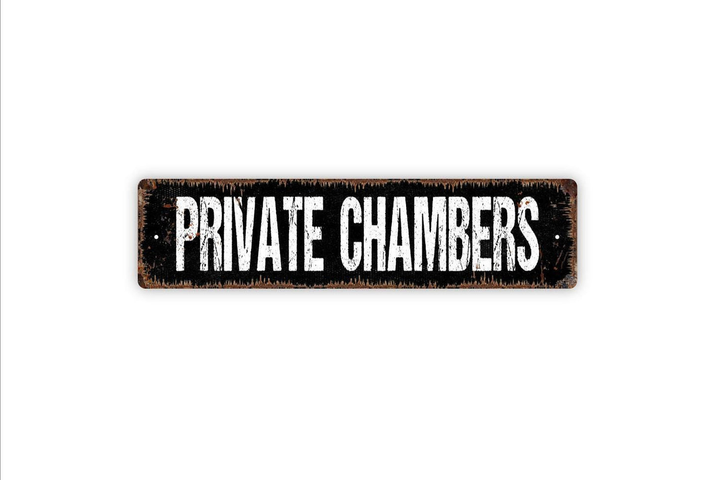 Private Chambers Sign - Vacation Rental Owner Access Welcome To Our Home Vinyl Sticker Or  Street Metal Sign or Door Name Plate Plaque