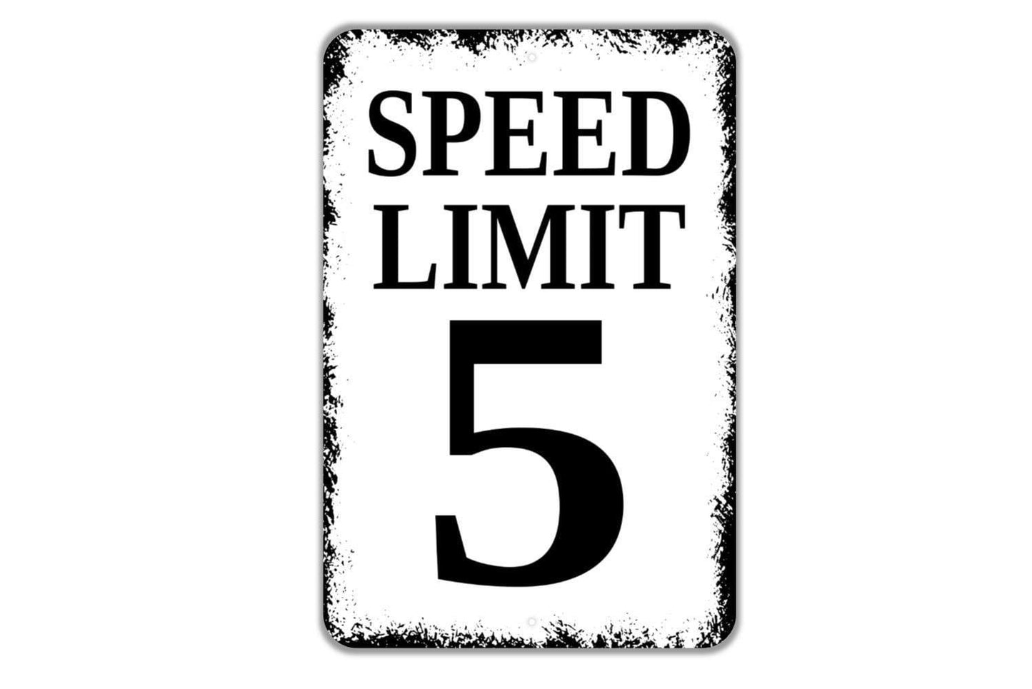 Custom Speed Limit Sign - Metal Indoor or Outdoor Wall Art Metal Sign