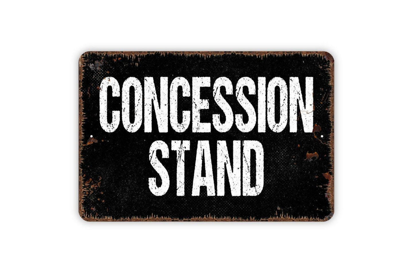Concession Stand Sign - Metal Indoor or Outdoor Wall Art