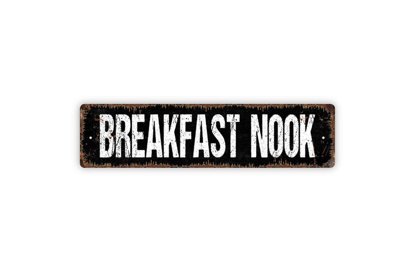 Breakfast Nook Sign - Kitchen Pantry Morning Farm Fresh Vinyl Sticker Or  Street Metal Sign or Door Name Plate Plaque