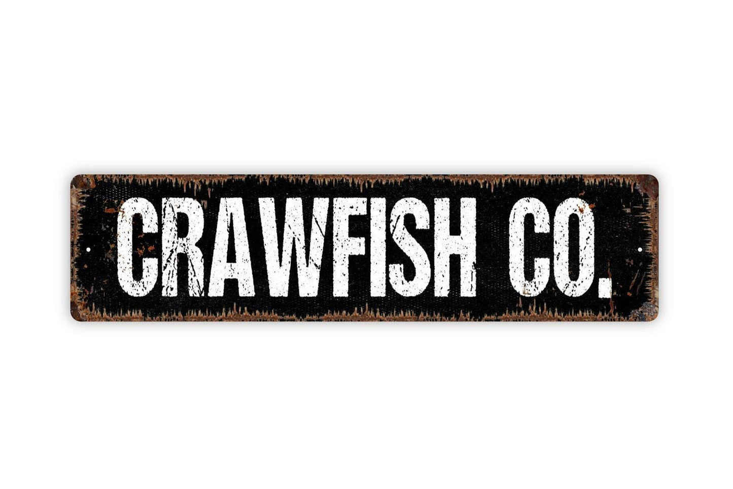 Crawfish Company Sign - Crawfish Boil Broil Seafood Shrimp Kitchen Vinyl Sticker Or  Street Metal Sign or Door Name Plate Plaque
