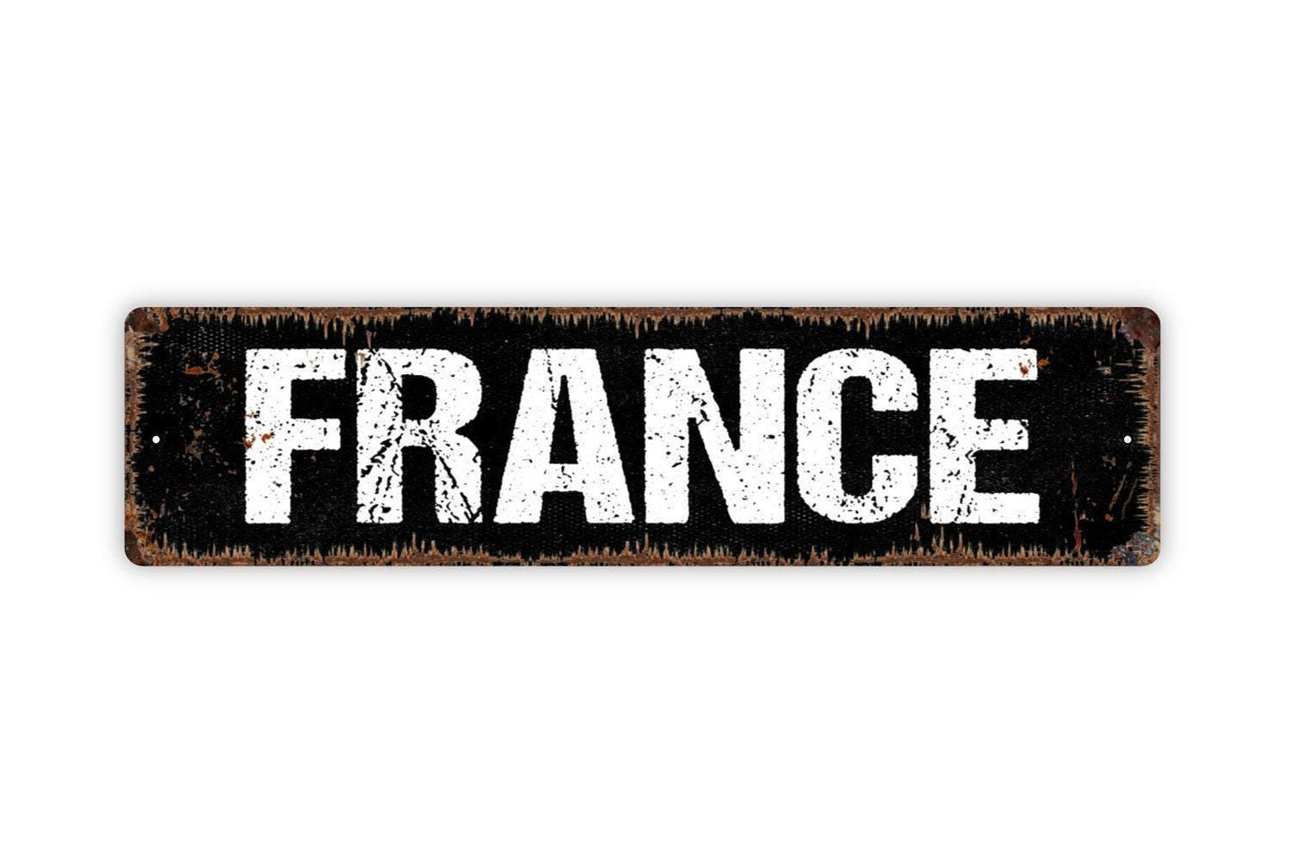 France Sign - Choose Your Country City State Welcome Vinyl Sticker Or  Street Metal Sign or Door Name Plate Plaque